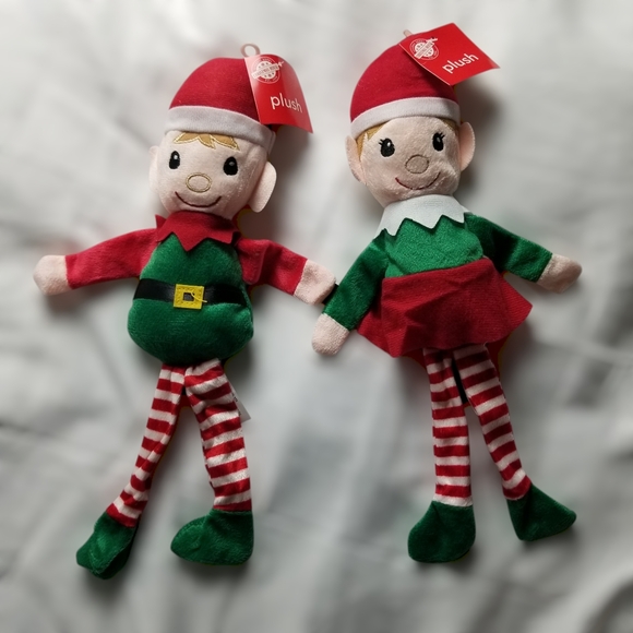 Christmas House Shelf-Sitting Plush Elves - Picture 2 of 6